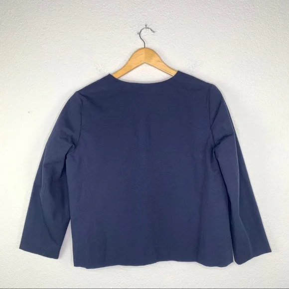 Boden Marina Jacket Blazer in Navy Sz 12R - Picture 3 of 10